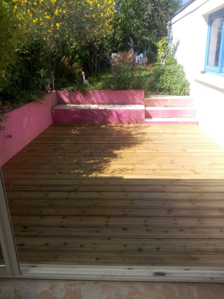 Terrasse pin traité – Nantes chantenay – 44 loire-atlantique