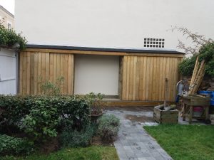 Cabane de jardin nantes pin traité CLA - menuiserie sur-mesure